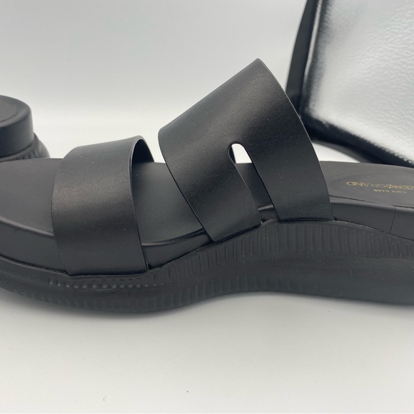 Cole Haan Leather Sandals | Size 6.5 | Comfy & Stylish – Gently Worn Black-wedge - Picture 8 of 14